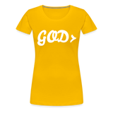 Women’s GOD> T-Shirt - sun yellow