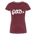 Women’s GOD> T-Shirt - heather burgundy