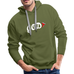 GOD> “Painted”  Hoodie - olive green