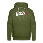 GOD> “Painted”  Hoodie - olive green