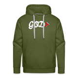 GOD> “Painted”  Hoodie - olive green