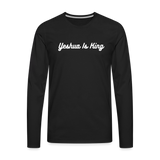 Yeshua Is King! Premium Long Sleeve T-Shirt - black