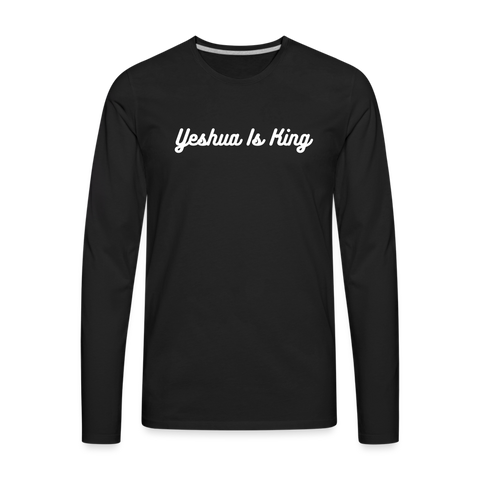 Yeshua Is King! Premium Long Sleeve T-Shirt - black