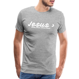 Men's Jesus> Premium T-Shirt - heather gray