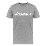 Men's Jesus> Premium T-Shirt - heather gray