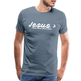 Men's Jesus> Premium T-Shirt - steel blue