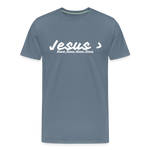 Men's Jesus> Premium T-Shirt - steel blue