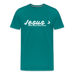 Men's Jesus> Premium T-Shirt - teal