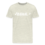 Men's Jesus> Premium T-Shirt - heather oatmeal