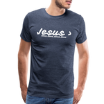 Men's Jesus> Premium T-Shirt - heather blue