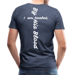 Men's Jesus> Premium T-Shirt - heather blue