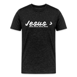 Men's Jesus> Premium T-Shirt - charcoal grey