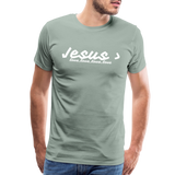 Men's Jesus> Premium T-Shirt - steel green