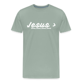 Men's Jesus> Premium T-Shirt - steel green