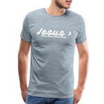 Men's Jesus> Premium T-Shirt - heather ice blue