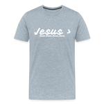 Men's Jesus> Premium T-Shirt - heather ice blue