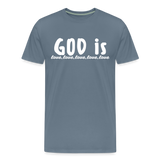 Men's “GOD is Love” T-Shirt - steel blue