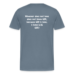 Men's “GOD is Love” T-Shirt - steel blue