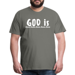 Men's “GOD is Love” T-Shirt - asphalt gray