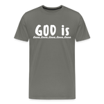 Men's “GOD is Love” T-Shirt - asphalt gray