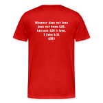 Men's “GOD is Love” T-Shirt - red