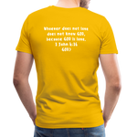 Men's “GOD is Love” T-Shirt - sun yellow