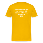 Men's “GOD is Love” T-Shirt - sun yellow