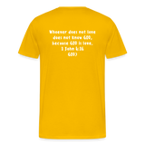 Men's “GOD is Love” T-Shirt - sun yellow