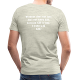 Men's “GOD is Love” T-Shirt - heather oatmeal