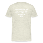 Men's “GOD is Love” T-Shirt - heather oatmeal