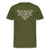 Men's “GOD is Love” T-Shirt - olive green