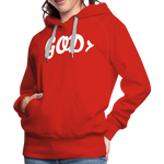 Women’s GOD> Hoodie - red
