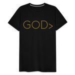 Men's GOD> T-Shirt (GOLD) - black