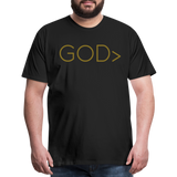 Men's GOD> T-Shirt (GOLD) - black