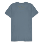 Men's GOD> T-Shirt (GOLD) - steel blue
