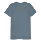 Men's GOD> T-Shirt (GOLD) - steel blue