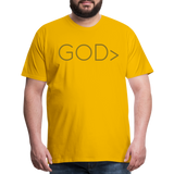 Men's GOD> T-Shirt (GOLD) - sun yellow