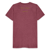 Men's GOD> T-Shirt (GOLD) - heather burgundy