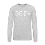 GOD> Long Sleeve T-Shirt - heather gray