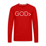 GOD> Long Sleeve T-Shirt - red