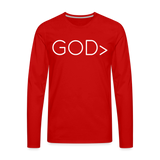 GOD> Long Sleeve T-Shirt - red
