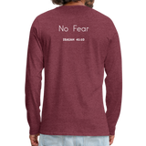 GOD> Long Sleeve T-Shirt - heather burgundy