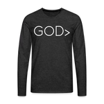 GOD> Long Sleeve T-Shirt - charcoal grey