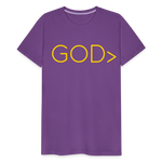 GOD> Unisex Premium T-Shirt - purple